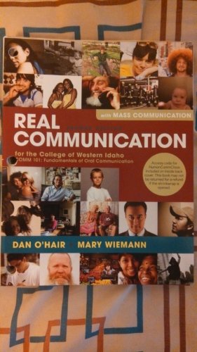 Beispielbild fr Real Communication An Introduction with Mass Communication zum Verkauf von Books From California