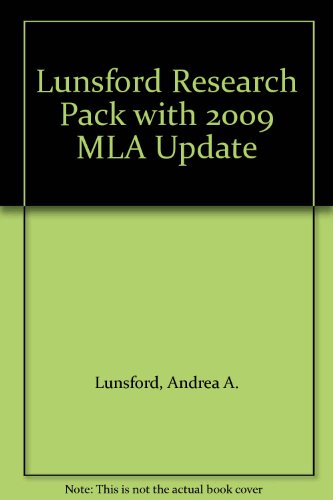 Imagen de archivo de Lunsford Research Pack: 2009 Mla Update a la venta por HPB-Red