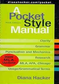 9780312608545: A Pocket Style Manual With 2009 MLA Update + Research Pack