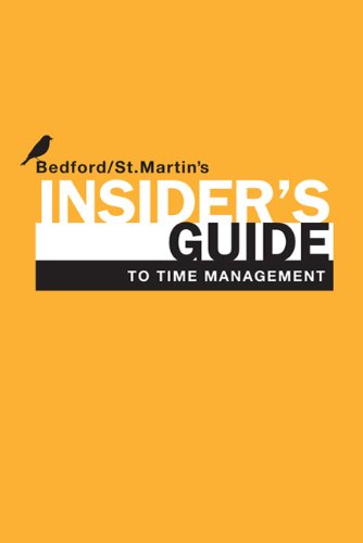 Imagen de archivo de Insider's Guide to Time Management a la venta por Bulrushed Books