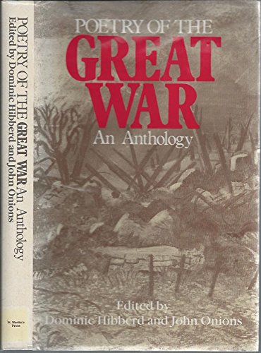 Beispielbild fr Poetry of the Great War : An Anthology zum Verkauf von Better World Books