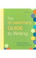 9780312625399: St. Martin's Guide to Writing 9e cloth & Sticks and Stones 7e