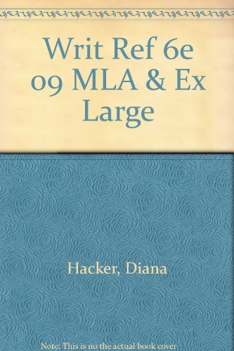 9780312627508: Writer's Reference 6e with 2009 MLA Update & Exercises Large Format