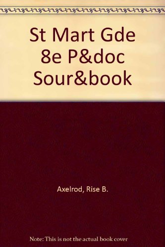 St. Martin's Guide to Writing 8e Short Edition & Documenting Sources in MLA Style: 2009 Update & ebook (9780312628215) by Axelrod, Rise B.; Cooper, Charles R.; Hacker, Diana