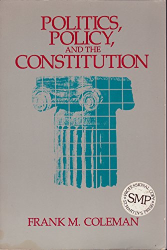 Stock image for Politics, Policy and the American Constitution for sale by Wonder Book