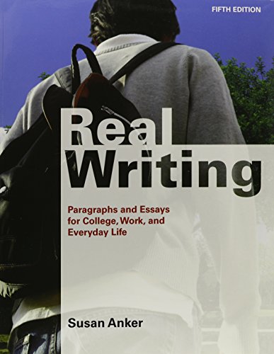 Real Writing 5e & Bedford/St. Martin's ESL Workbook 2e (9780312629755) by Anker, Susan; Gandhi-Rao, Sapna