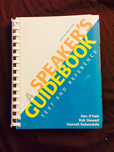 

A Speaker's Guidebook: Text and Reference