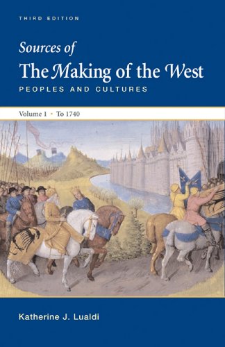 Beispielbild fr Sources of the Making of the West: Peoples and Cultures: 1 zum Verkauf von SecondSale