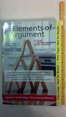 Beispielbild fr Elements of Argument: A Text and Reader zum Verkauf von SecondSale