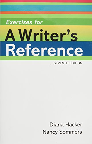 Imagen de archivo de Exercises for a Writer's Reference Compact Format a la venta por ThriftBooks-Dallas
