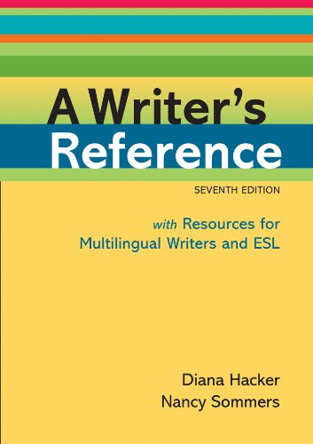 Stock image for A Writer's Reference with Resources for Multilingual Writers and ESL for sale by SecondSale