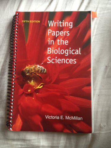 Stock image for Writing Papers in the Biological Sciences for sale by Books of the Smoky Mountains