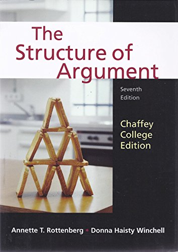 Stock image for The Structure of Argument for sale by Goodwill Books