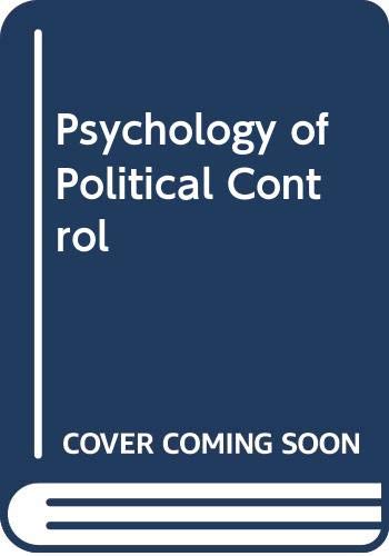 Beispielbild fr Psychology of Political Control zum Verkauf von Ergodebooks