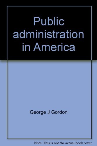 Stock image for Public administration in America for sale by Wonder Book