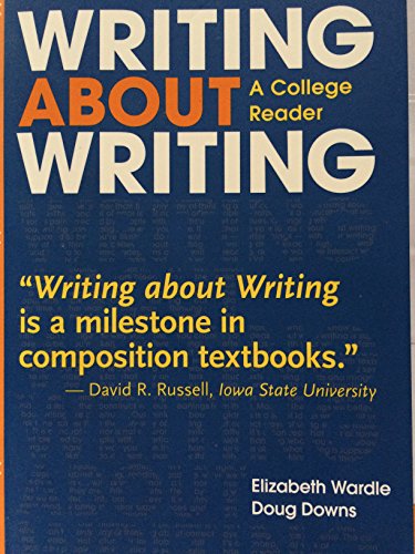 Stock image for WRITING ABOUT WRITING >INSTRS. for sale by ThriftBooks-Dallas