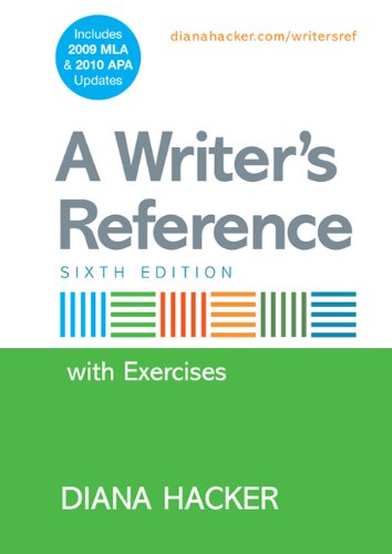 Imagen de archivo de A Writer's Reference with Integrated Exercises with 2009 MLA and 2010 APA Updates a la venta por HPB-Red