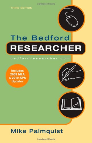 Stock image for The Bedford Researcher with 2009 MLA and 2010 APA Updates for sale by SecondSale