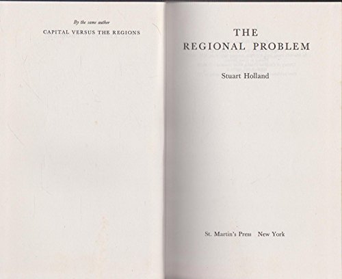 Stock image for The Regional Problem for sale by Pomfret Street Books