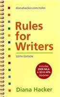 Stock image for Rules for Writers 6e with 2009 MLA and 2010 APA Updates & CompClass for sale by -OnTimeBooks-