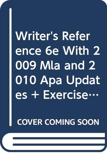 Writer's Reference 6e with 2009 MLA and 2010 APA Updates & Exercises Compact Format (9780312673093) by Hacker, Diana
