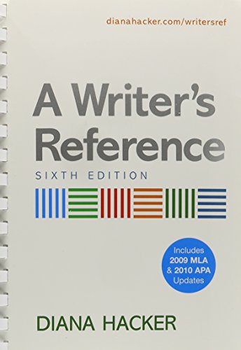 Writer's Reference 6e with 2009 MLA and 2010 APA Updates & i-cite (9780312677404) by Hacker, Diana; Downs, Douglas