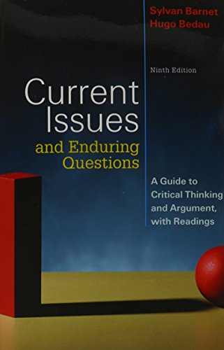 Current Issues and Enduring Questions 9e & VideoCentral for English (9780312678616) by Barnet, Sylvan; Bedau, Hugo