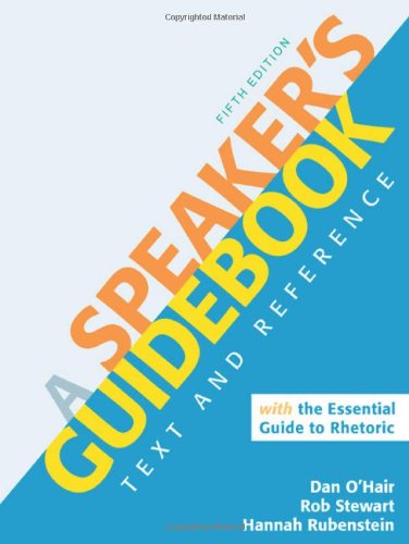 Stock image for A Speaker's Guidebook with the Essential Guide to Rhetoric for sale by Better World Books
