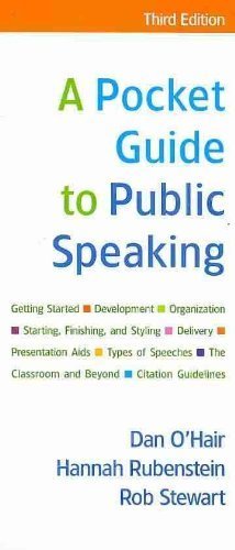 Pocket Guide to Public Speaking 3e & Pocket Style Manual with 2009 MLA and 2010 APA Updates (9780312679675) by O'Hair, Dan; Rubenstein, Hannah; Stewart, Rob; Hacker, Diana