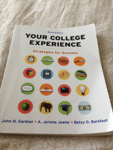 Stock image for Your College Experience: Strategies for Success for sale by Hawking Books