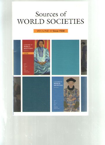 Beispielbild fr Sources of World Societies, since 1500 zum Verkauf von Better World Books