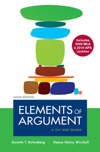 9780312692148: Elements of Argument: A Text and Reader: Includes 2009 MLA & 2010 APA Updates