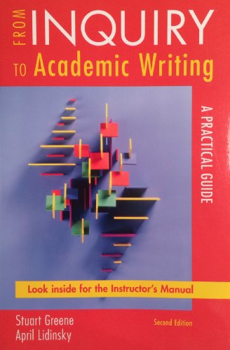 9780312692339: From Inquiry to Academic Writing