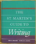 Imagen de archivo de The St. Martin's Guide to Writing a la venta por Top Notch Books