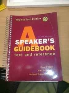 Stock image for A Speaker's Guidebook: Text and Reference (4th Edition) Virginia Tech Edition for sale by Wonder Book