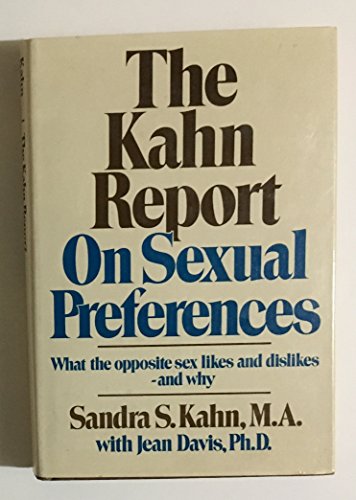 Beispielbild fr The Kahn report on sexual preferences zum Verkauf von Wonder Book