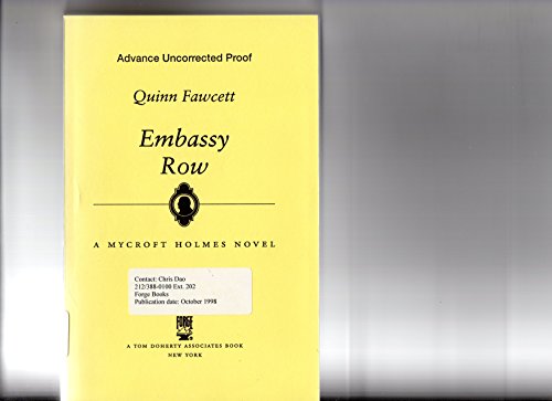 Beispielbild fr Embassy Row: A Mycroft Holmes Novel zum Verkauf von BooksRun