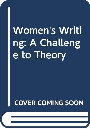 9780312887988: Women's Writing: A Challenge to Theory