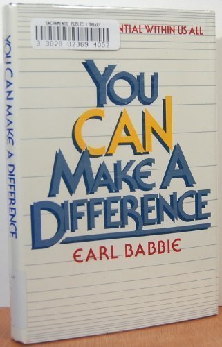 Imagen de archivo de You Can Make a Difference : The Heroic Potential Within Us All a la venta por Better World Books