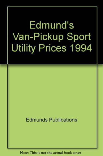 Beispielbild fr Edmund's 1993 Van, Pickup, Sport Utility zum Verkauf von The Yard Sale Store