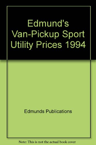 Stock image for Edmund's 1993 Van, Pickup, Sport Utility for sale by Irish Booksellers