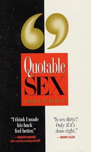 Stock image for Quotable Sex for sale by Mystery Cove Book Shop