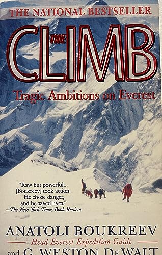 Beispielbild fr The Climb: Tragic Ambitions on Everest zum Verkauf von SecondSale