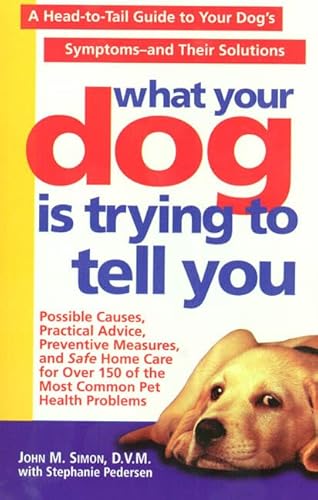 Stock image for What Your Dog Is Trying To Tell You: A Head-To-Tail Guide To Your Dog's Symptoms & Their Solutions for sale by HPB Inc.