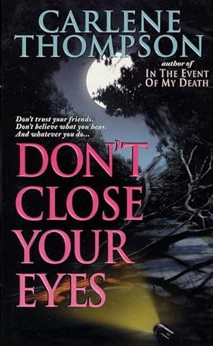 Stock image for Don't Close Your Eyes for sale by Better World Books