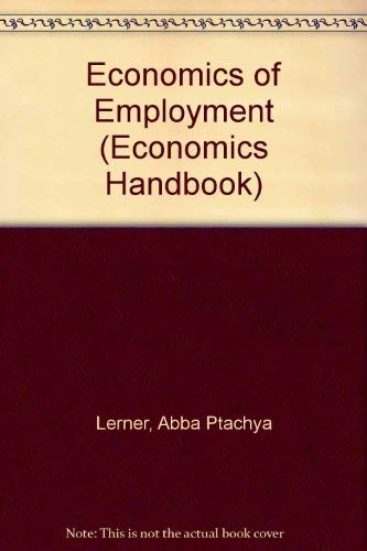 Stock image for Economics of Employment for sale by Better World Books