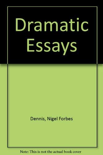 Stock image for Dramatic Essays for sale by Phatpocket Limited