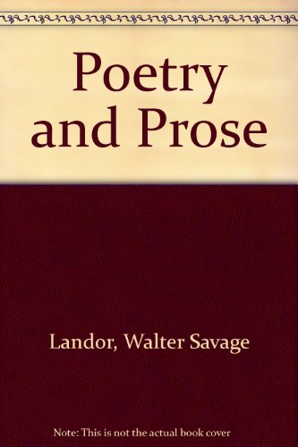 Stock image for Poetry & Prose: With Swinburne's Poem and Essays by Ernest De Selincourt, Walter Raleigh & Oliver Elton for sale by Robert S. Brooks, Bookseller