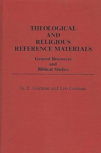 Imagen de archivo de Theological And Religious Reference Materials: General Resources And Biblical Studies. a la venta por Janet & Henry Hurley