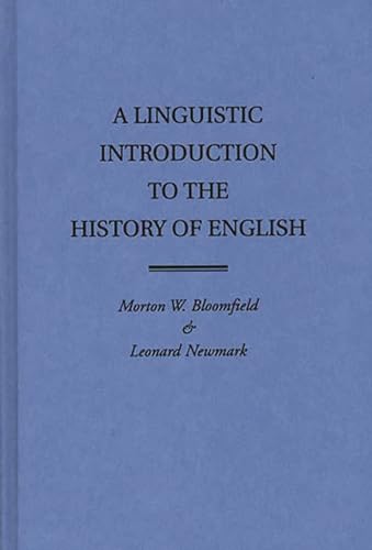 Stock image for A Linguistic Introduction to the History of English for sale by Arundel Books